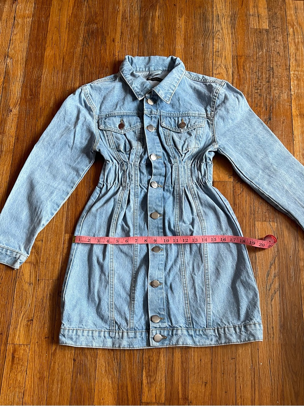 I Saw It First Light Wash Denim Dress - Picture 9 of 14